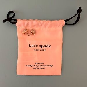 Gold Sparkly Kate Spade Earrings.